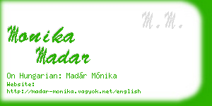 monika madar business card